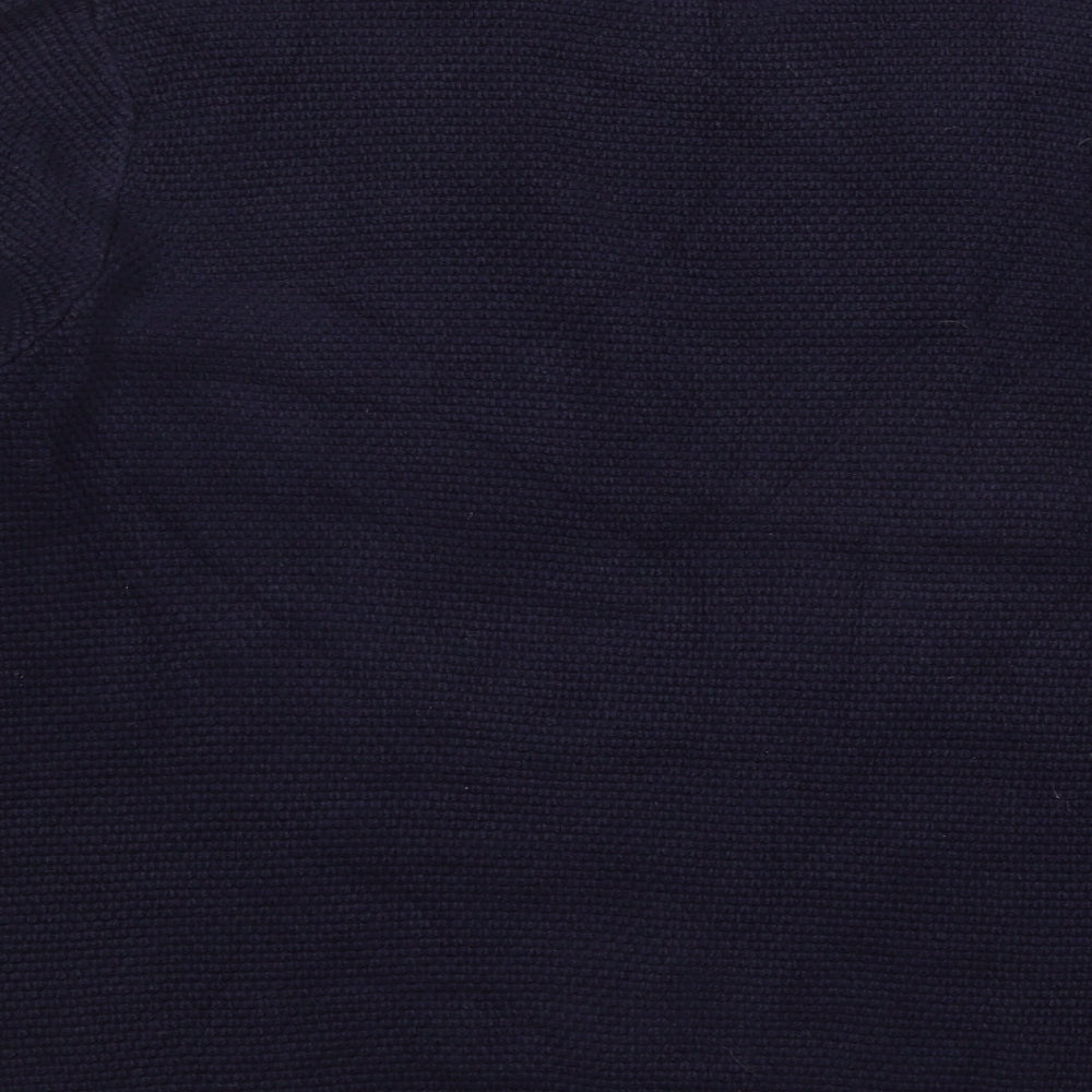 New Look Mens Blue Knit Pullover Jumper Size S