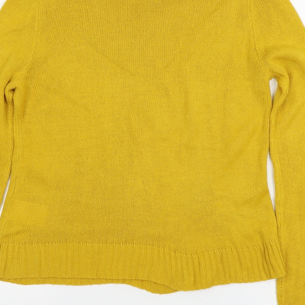 Womens UK Size S H&M Yellow Pullover Jumper