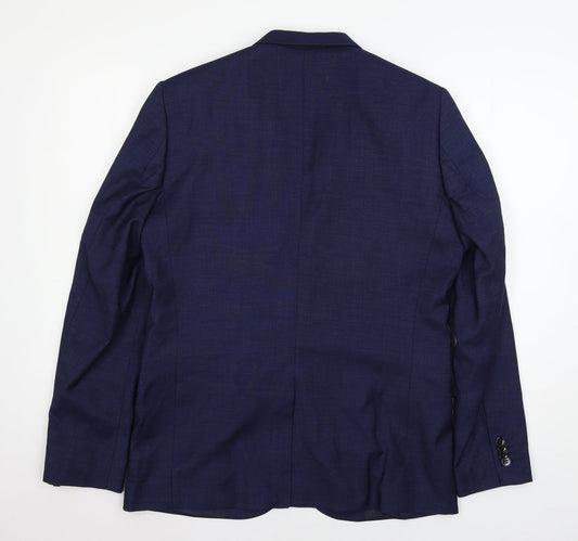 Mens UK Size L H&M Regular Blue Suit Jacket