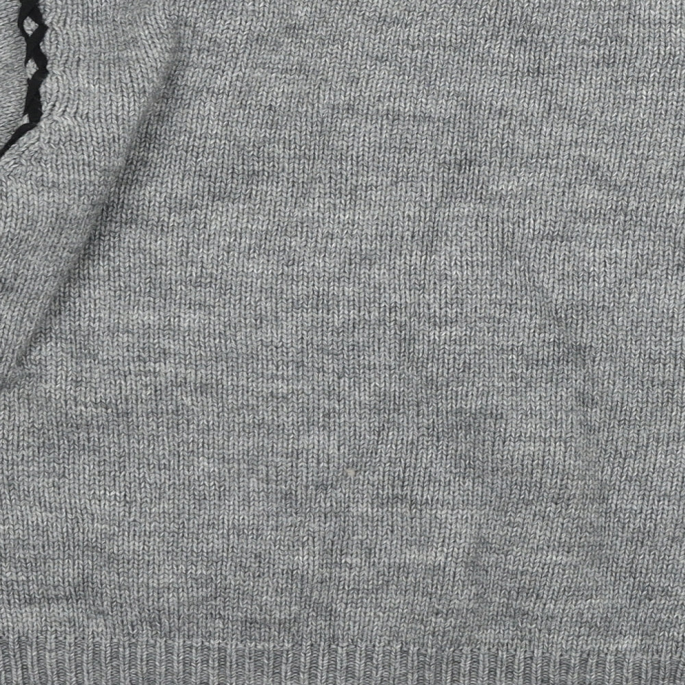 Womens UK Size S sweewe Grey Pullover Jumper