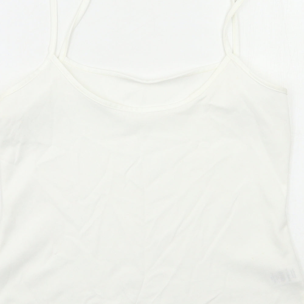 F&F Womens Ivory Basic T-Shirt Size 8