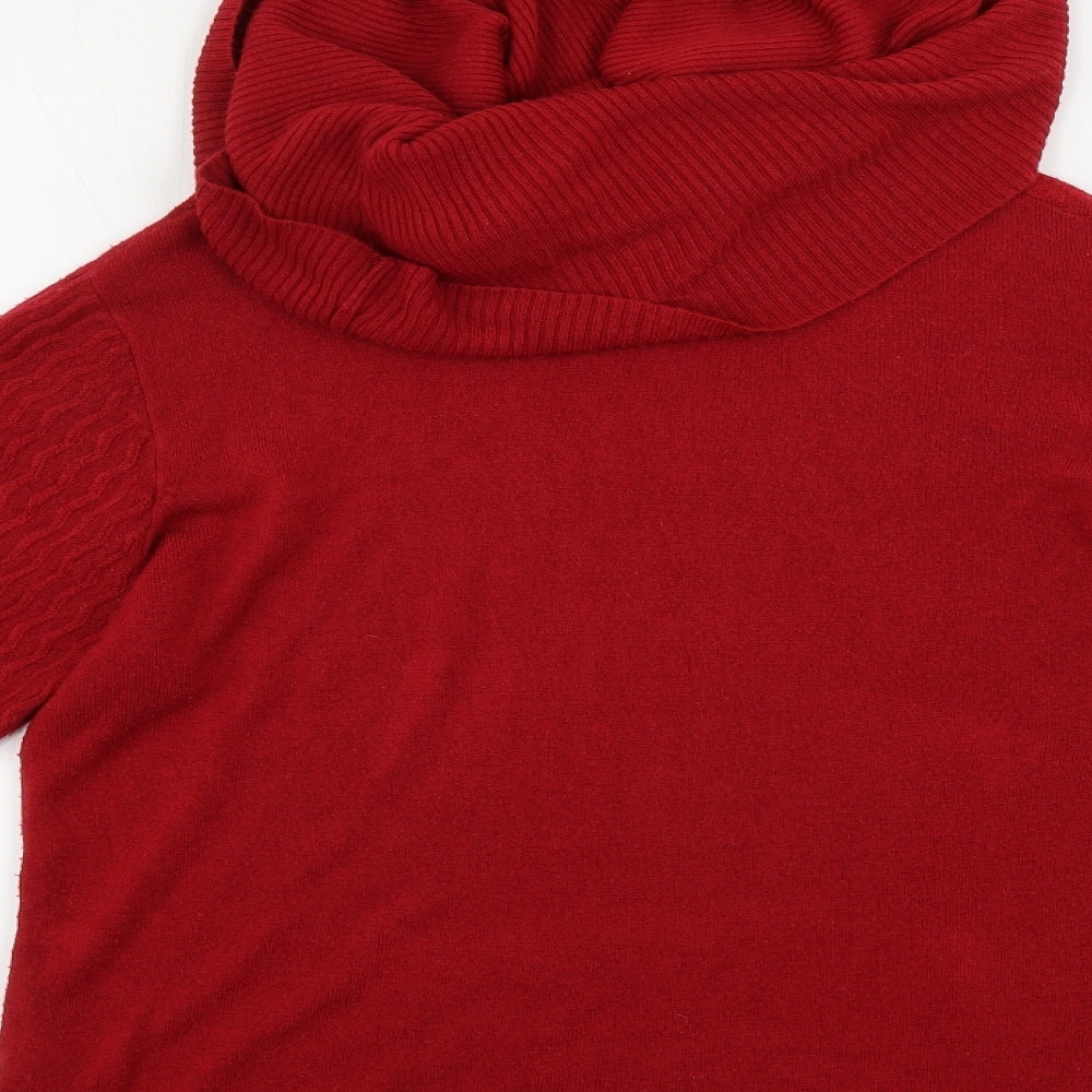 Womens UK Size M Lakeland Red Pullover Jumper
