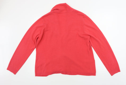Womens UK Size 18 BHS Pink Cape Jumper