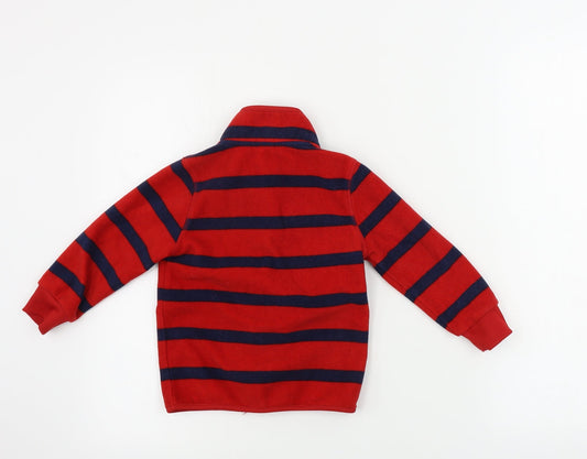 George Boys Red Striped Jacket Coat Size 2-3 Years