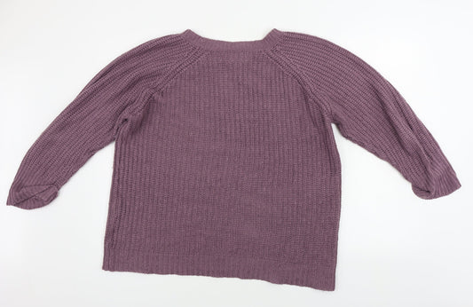 Origionals Womens Purple Pullover Jumper Size L