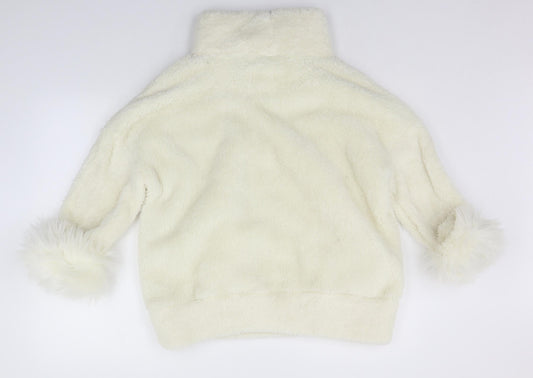 Womens UK Size S Matalan White Pullover Jumper