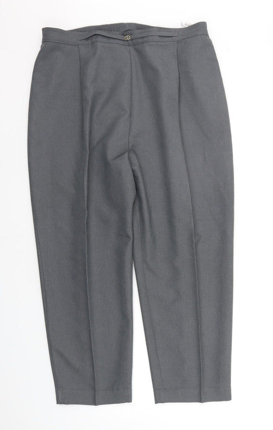 Womens UK Size 20 Berkertex Regular Fit Grey Trousers