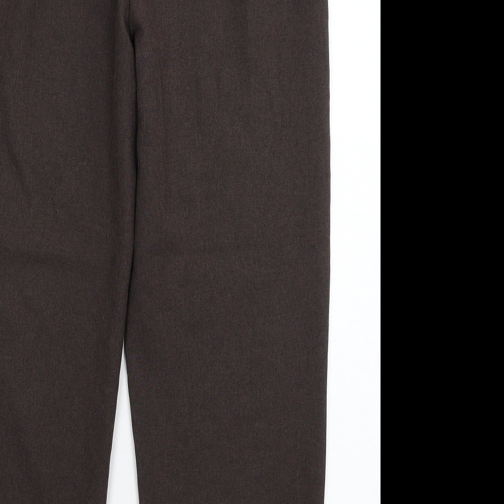 Brand and care label for Bonmarché women’s grey trousers, size UK 12, 25-inch leg