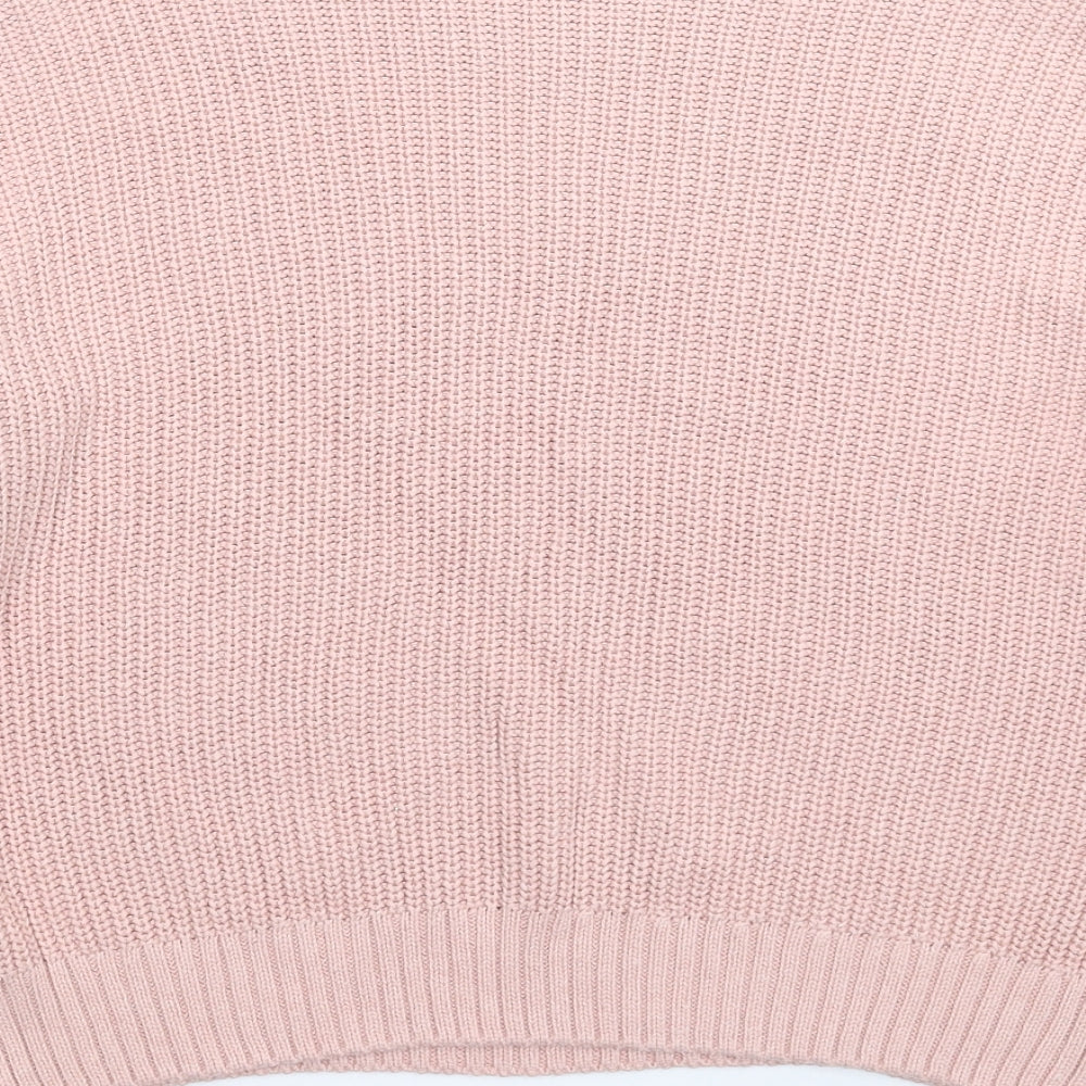 Womens UK Size XS Divided Pink Pullover Jumper