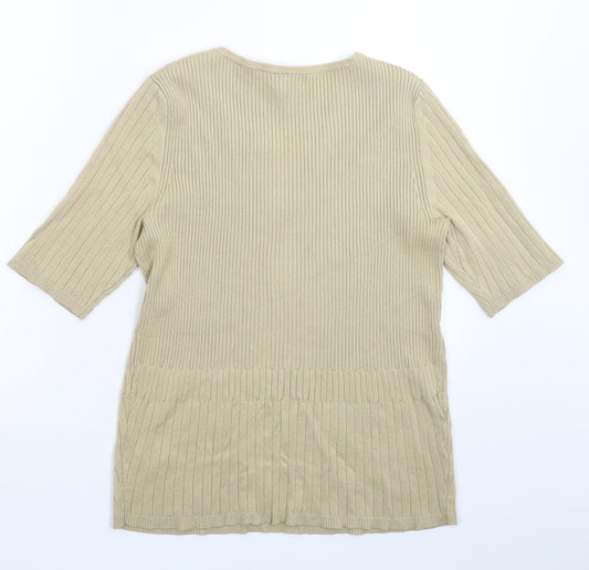 Creation Womens Grey Knit Pullover Jumper Size 16