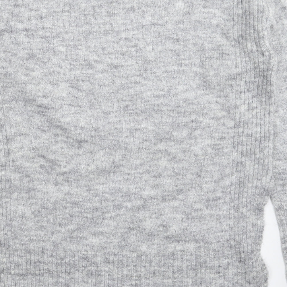 Womens UK Size S Divided Grey Pullover Jumper
