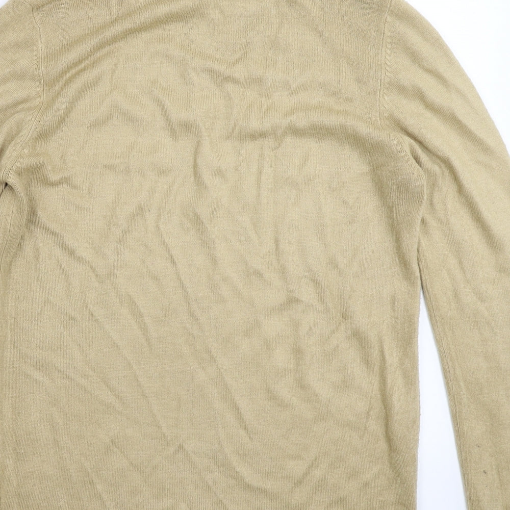 Womens UK Size 10 Preworn Beige Pullover Jumper