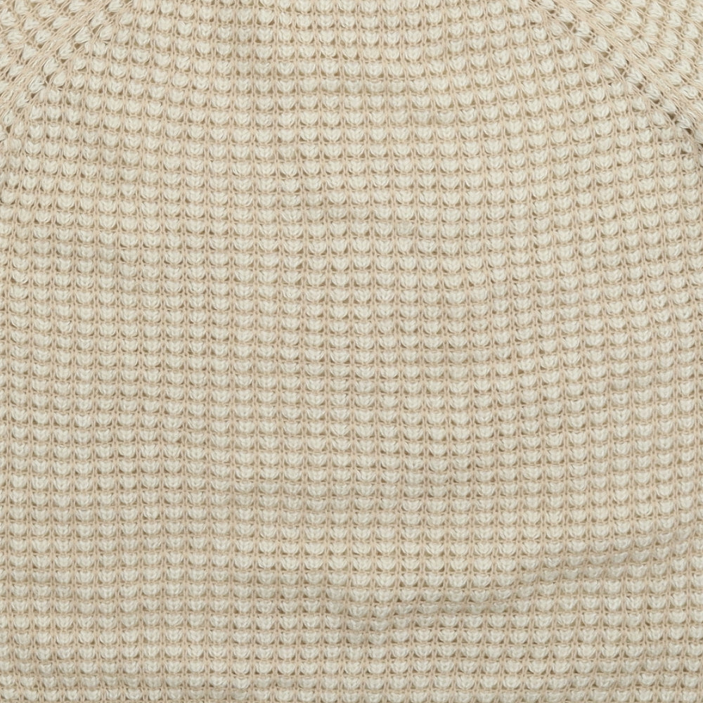 George Womens Beige Knit Pullover Jumper Size 14