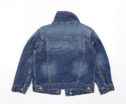 Gap Girls Blue Denim Jacket Size 5 Years