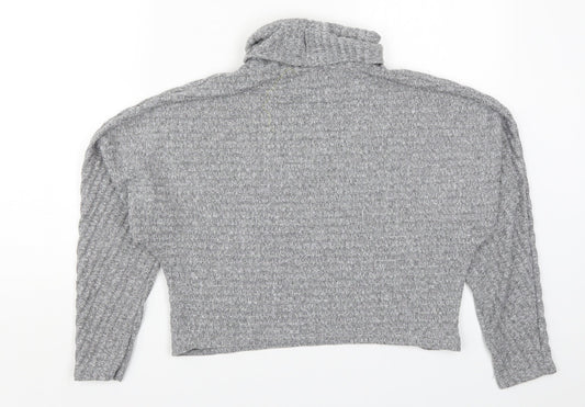 Womens UK Size S New Look Grey Pullover Jumper