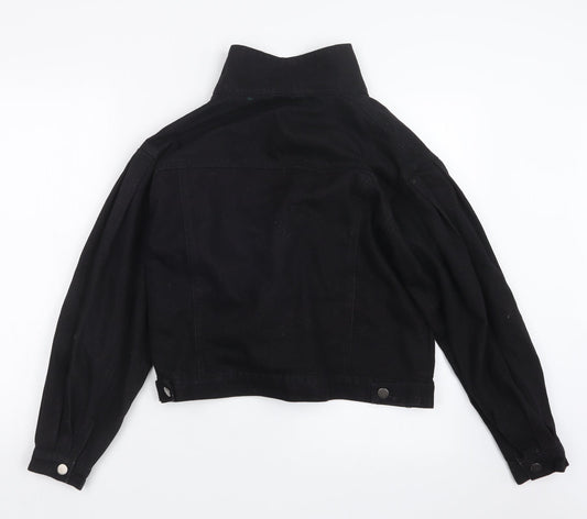 SheIn Womens Black  Denim Jacket  Size XS