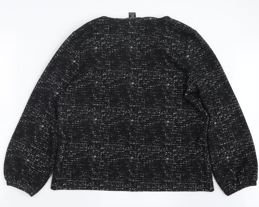 Womens UK Size XL Rachel Zoe Black Pullover Jumper