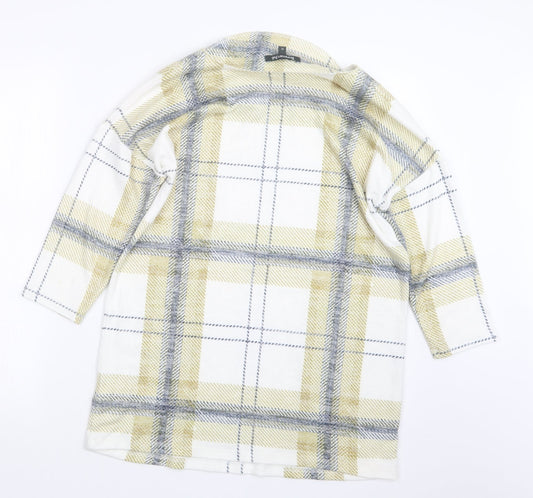 Bonmarché Womens Green Check Basic T-Shirt Size 10