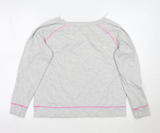 Womens UK Size 14 Love to lounge Grey Pullover Jumper