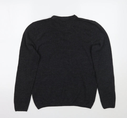 M&Co Mens Grey Pullover Jumper Size S