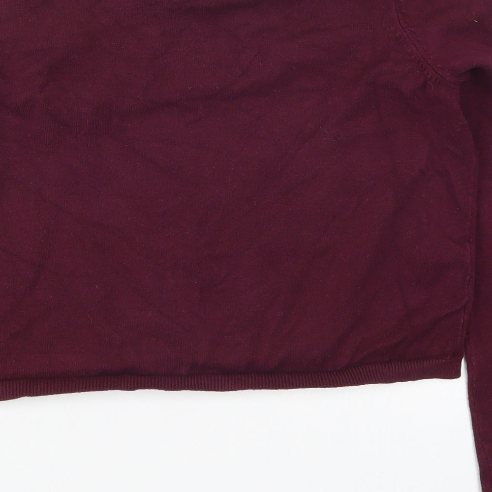 Womens UK Size S Pull & bear Red Pullover Jumper