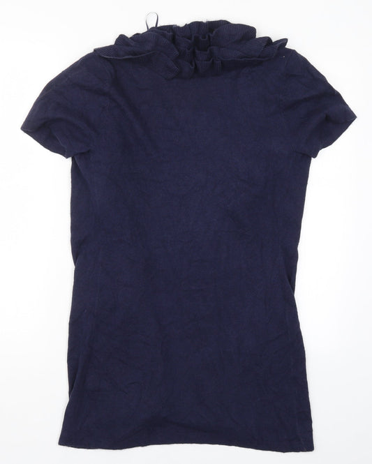 Womens UK Size 8 Marks and Spencer Blue Cardigan Jumper