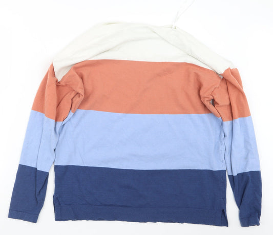 Isela Womens Blue Pullover Jumper Size L