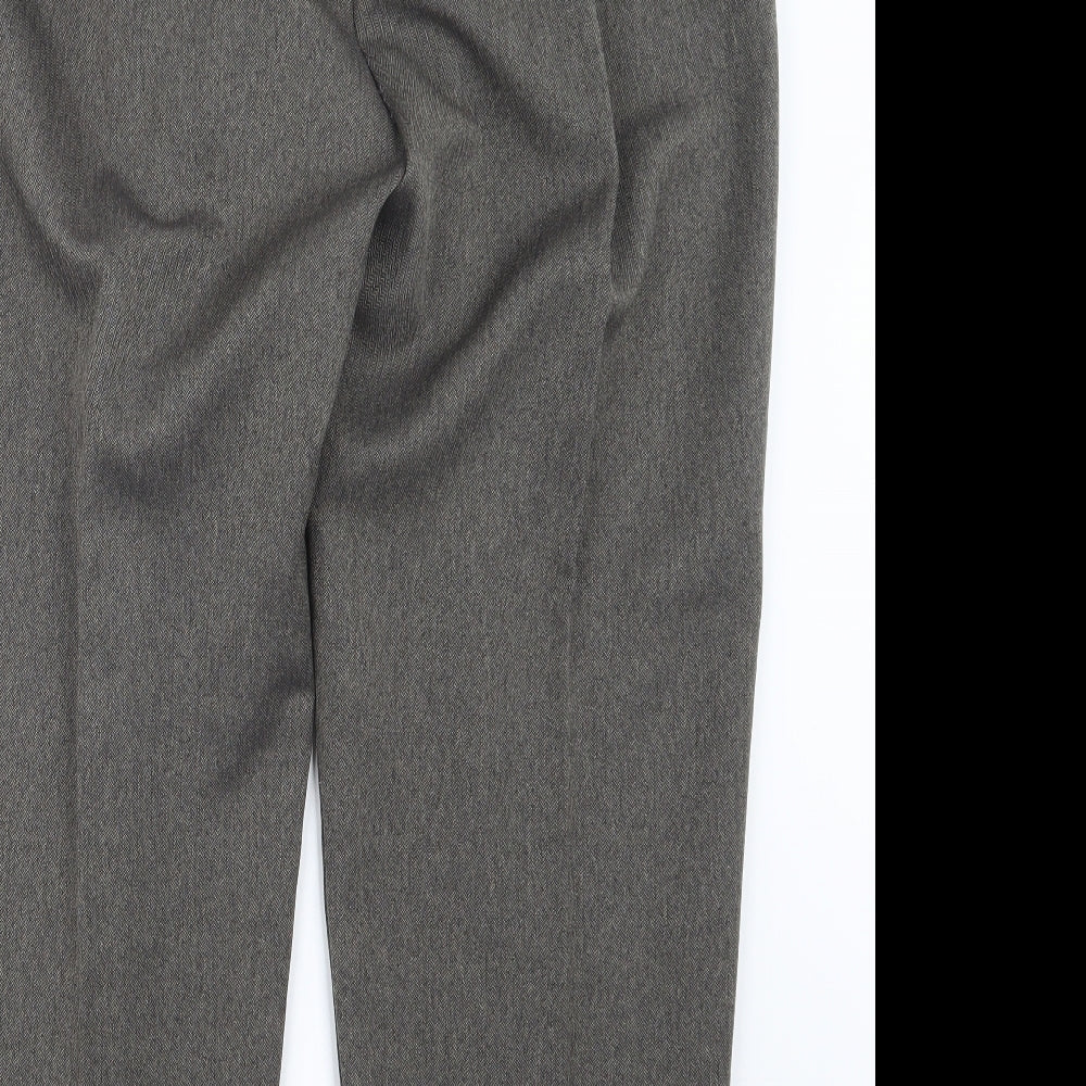 Womens UK Size 30 in Preworn Regular Fit Brown Trousers