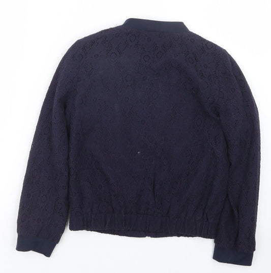Nutmeg Girls Blue Lace Jacket Size 9-10 Years