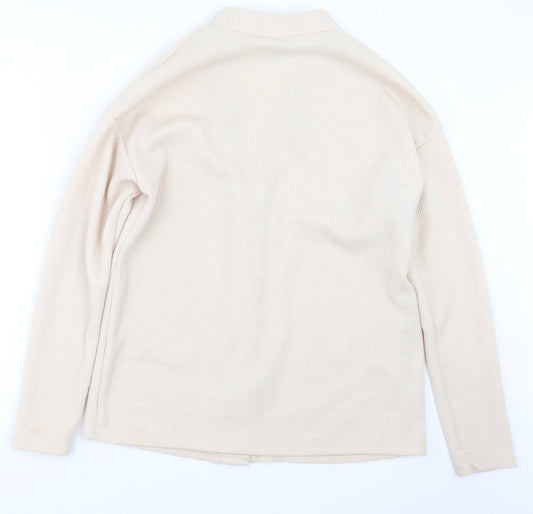 SheIn Womens Beige  Knit Cardigan Jumper Size S