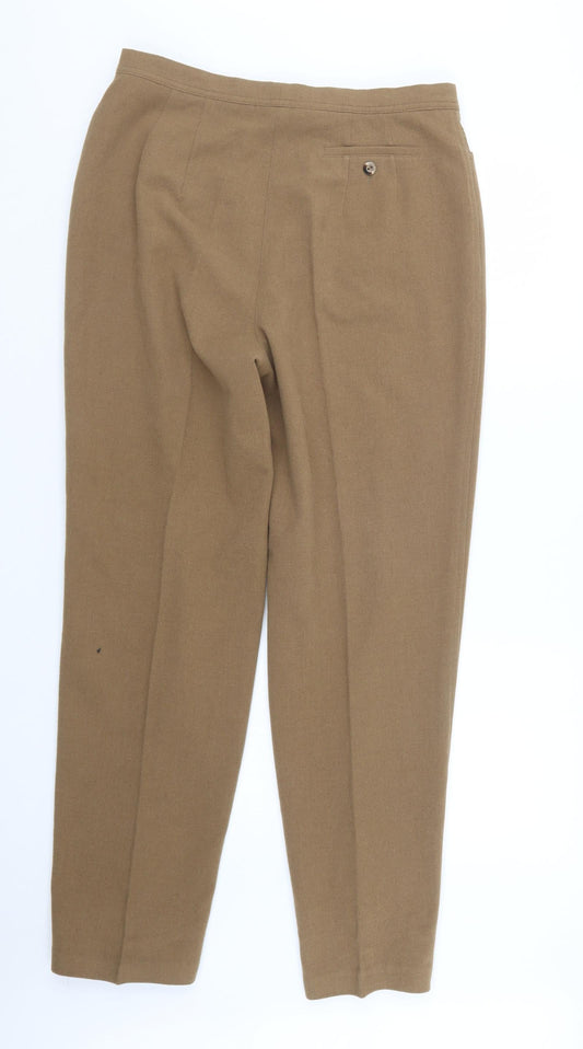 Court Womens Beige Trousers Size 16 L30 in