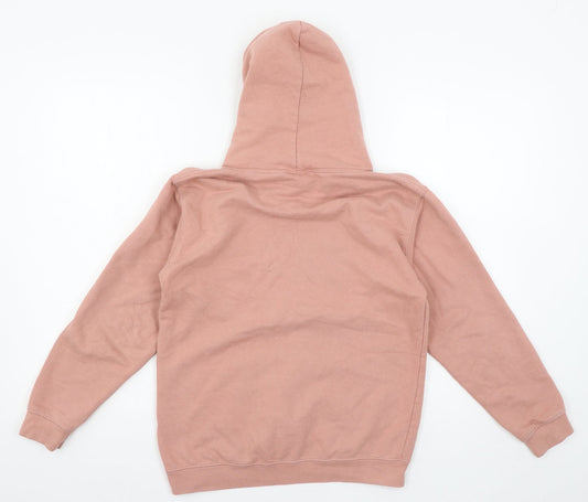 Just Hoods Girls Pink Jersey Pullover Hoodie Size 12-13 Years