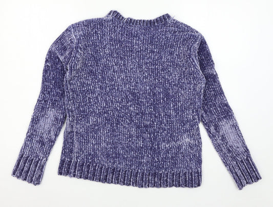 Primark Womens Blue Knit Pullover Jumper Size 4
