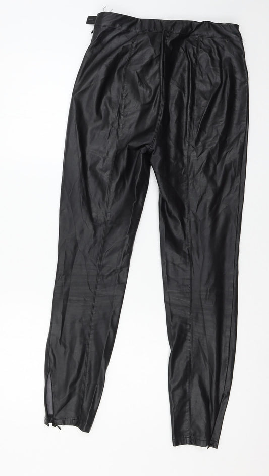 NEXT Womens Black Trousers Size 8 L27 in