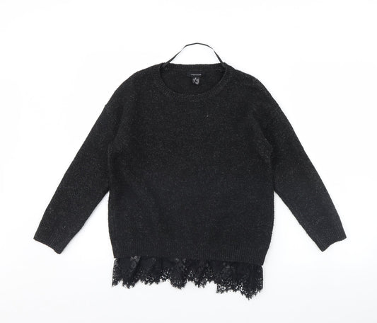 Womens UK Size 10 Atmosphere Black Pullover Jumper