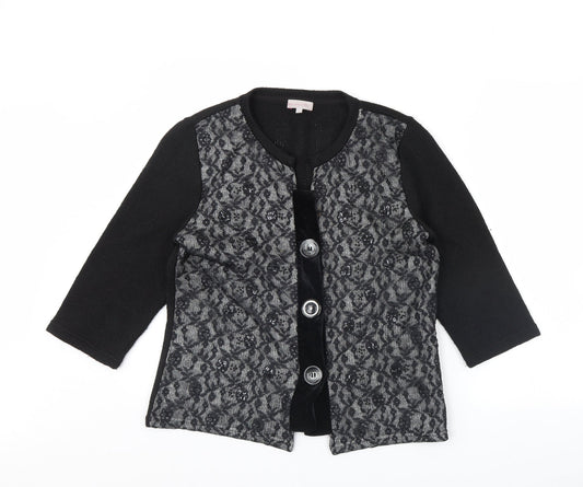 Womens UK Size L m&S Black Jacket