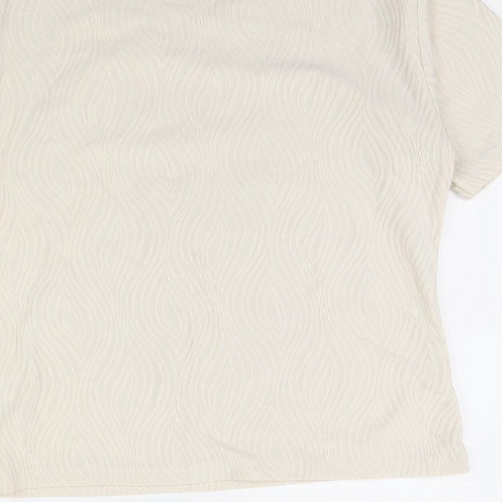 Womens UK Size M Klass Beige Basic Blouse