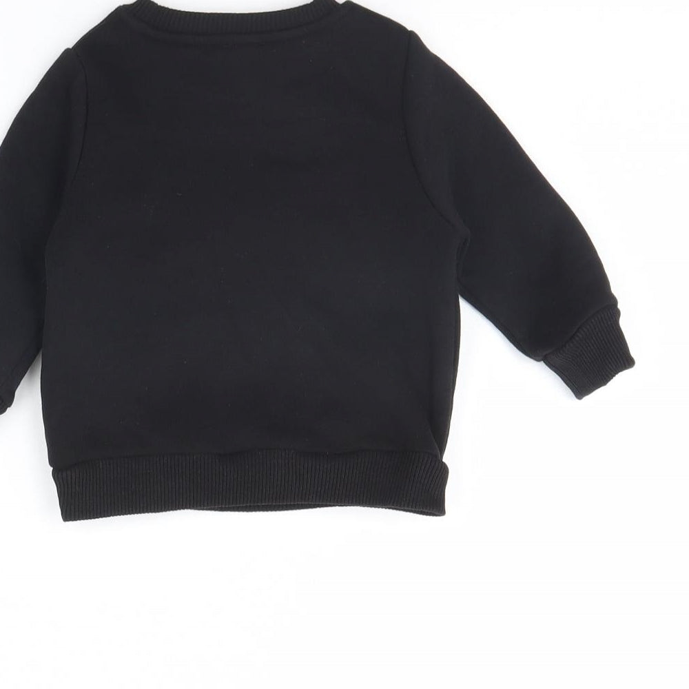 River Island Baby Black Pullover Jumper Size 6-9 Months