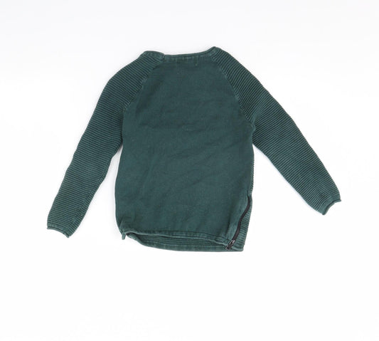 Primark Boys Green Pullover Jumper Size 5 Years