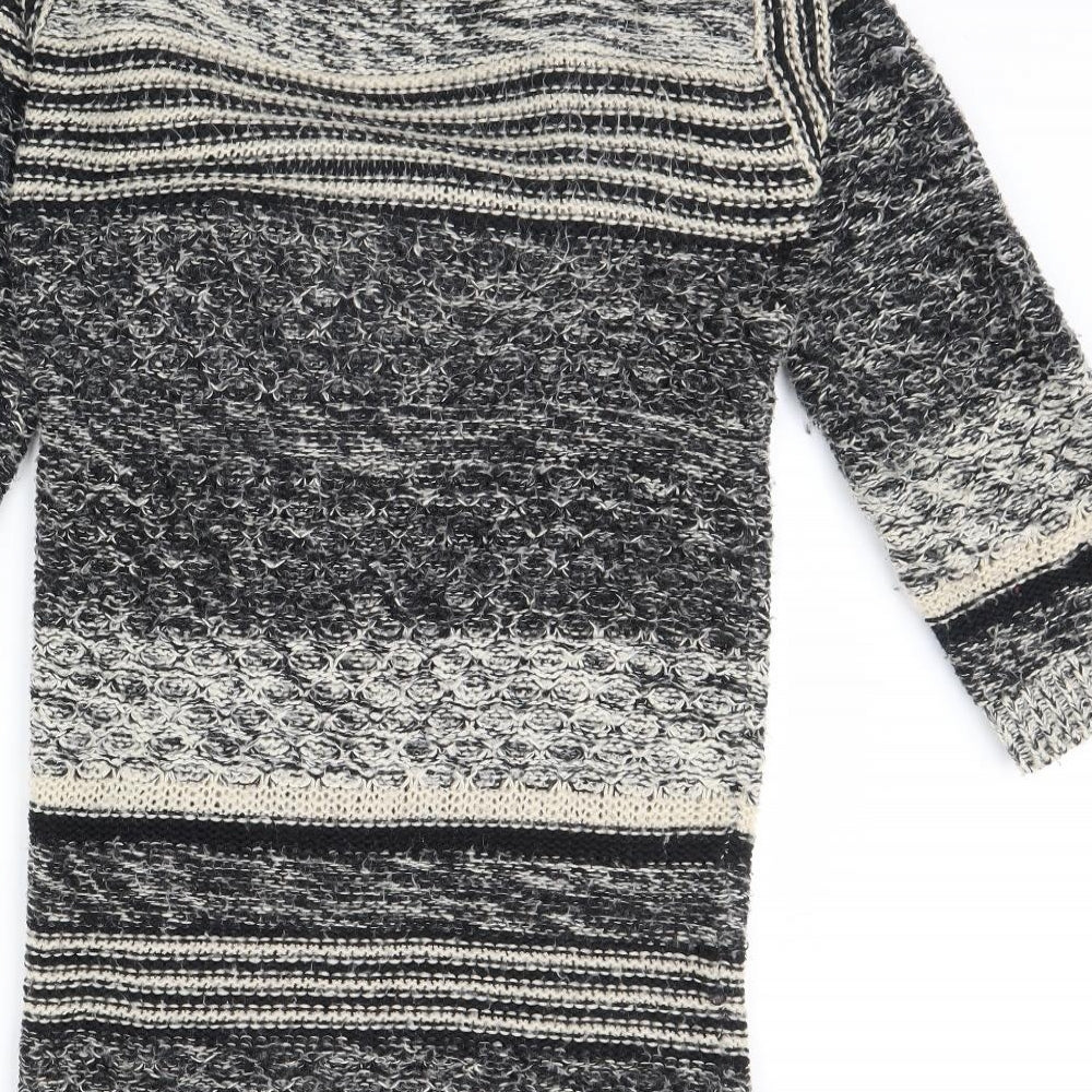 George Womens Black Striped Jacket Size 10