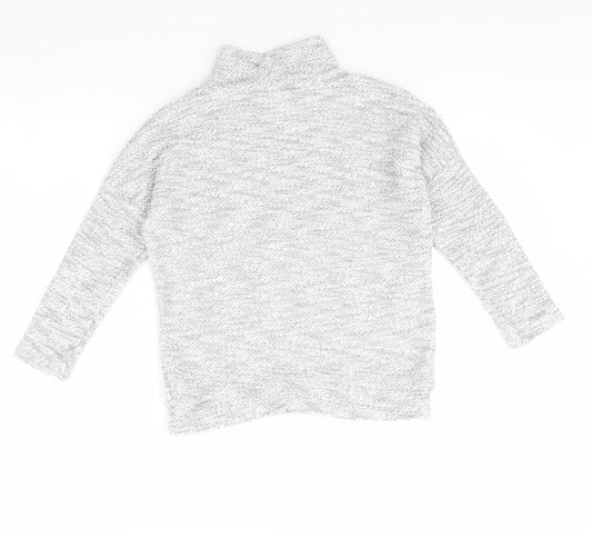 F&F Girls Grey Pullover Jumper Size 7 Years