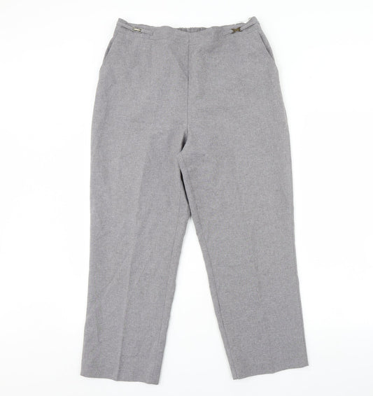 Womens UK Size 14 BHS Regular Fit Grey Trousers