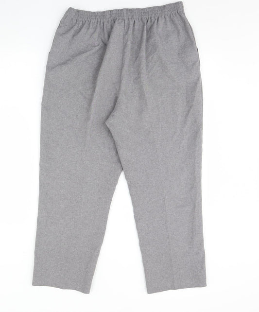 Womens UK Size 14 BHS Regular Fit Grey Trousers