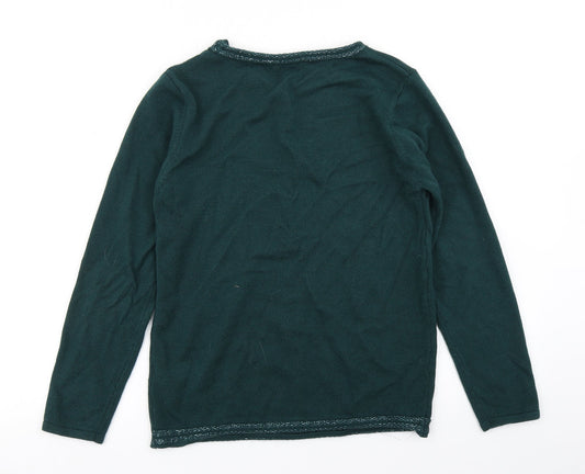Womens UK Size S Anna Rose Green Pullover Jumper