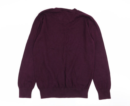 TU Mens Purple   Pullover Jumper Size S