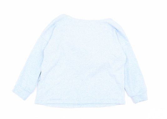 M&S Boys Blue Pullover Jumper Size 7-8 Years