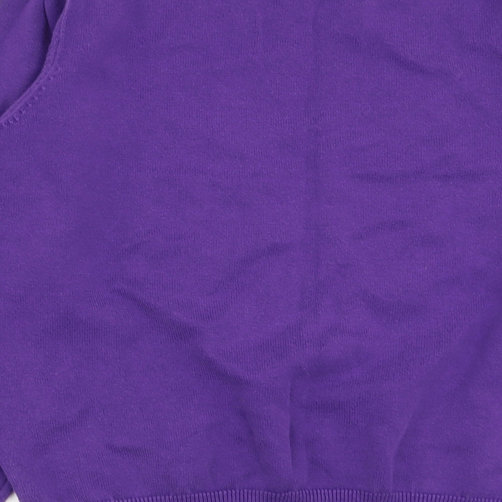 Asda George Girls Purple Pullover Jumper Size 9-10 Years - school jumper
