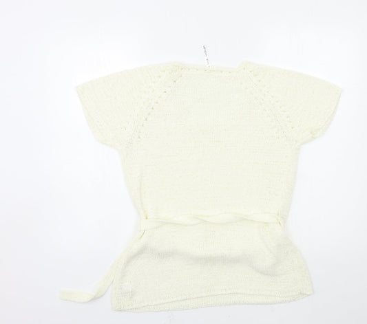 Womens UK Size 14 E-vie White Jumper