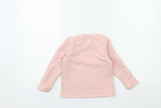 F&F Girls Pink Pullover Sweatshirt Size 3-4 Years