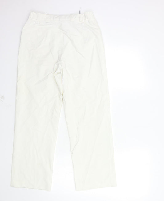 Wichile Womens White Trousers Size 10 L26 in